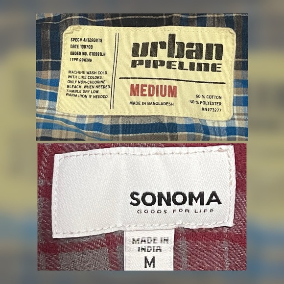 Boy Buttoned  Mix Shirts Lot of 4-Size M/L - Picture 11 of 11